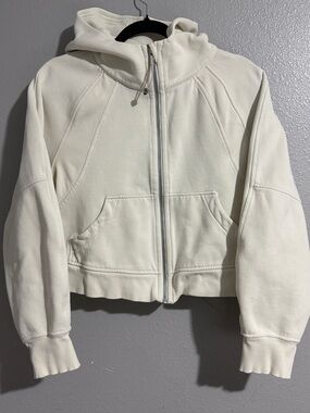 lululemon athletica scuba Hoodie light cream color